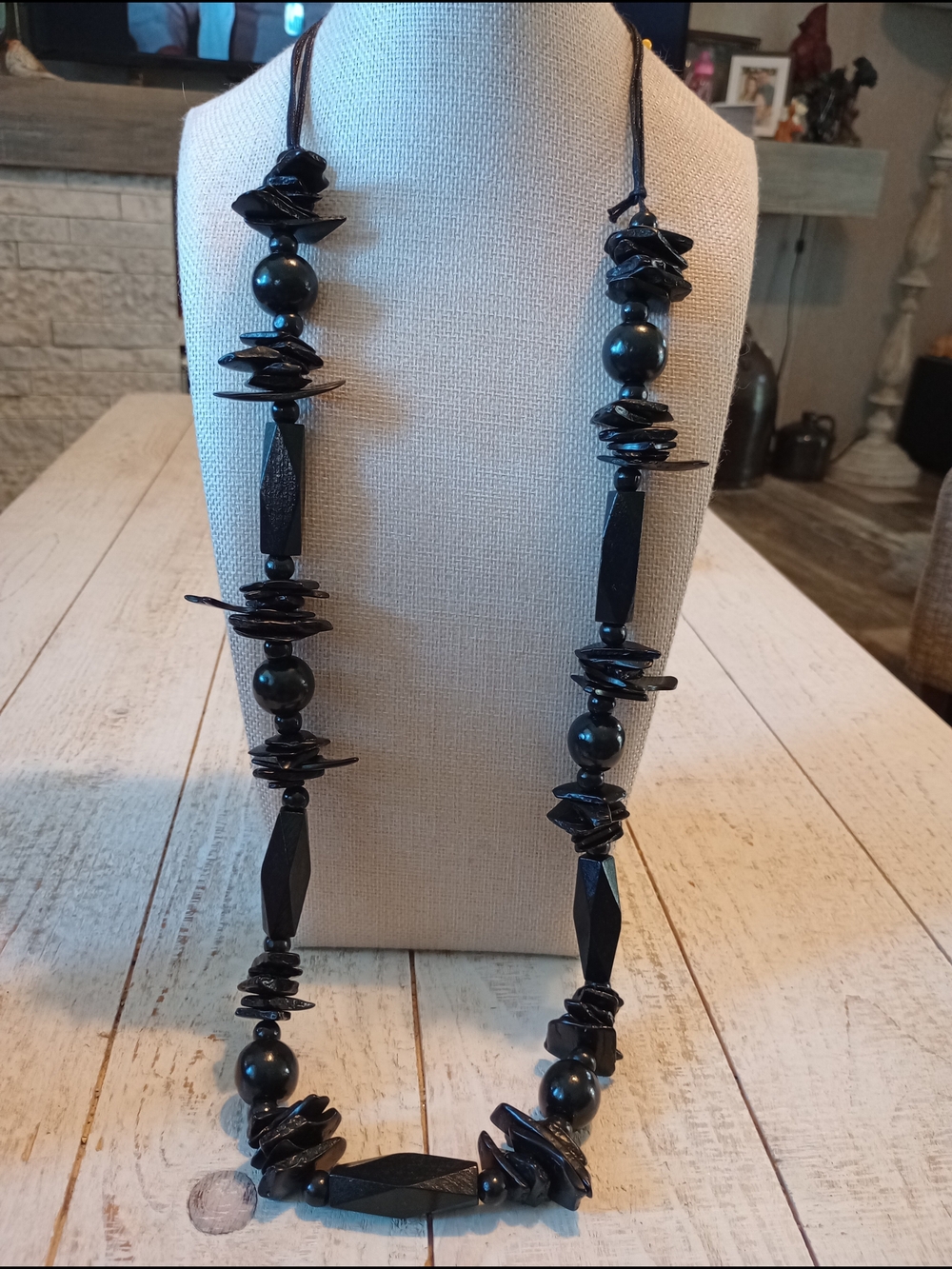 paparazzi Black Beaded Layered Necklace
